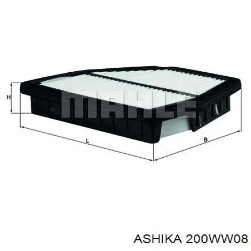 Элемент воздушного фильтра Ashika 200WW08 цена, от 5.64 USD