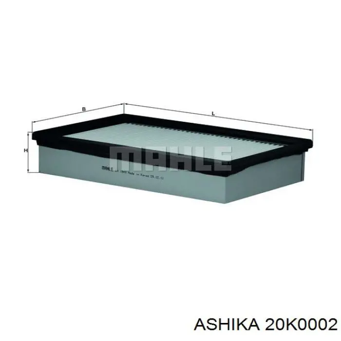 20-K0-002 Ashika воздушный фильтр