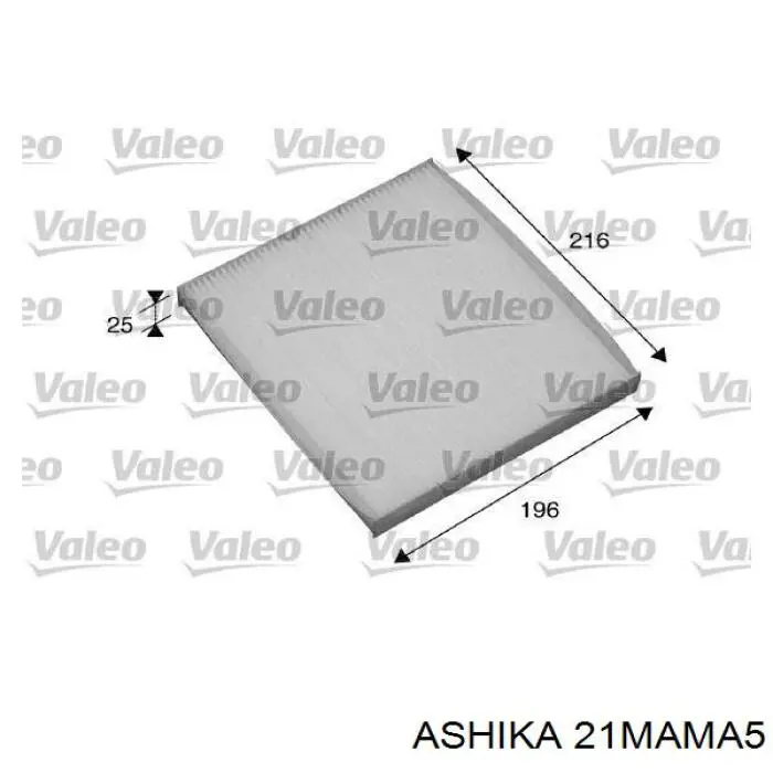 Воздушный фильтр салона Ashika 21MAMA5