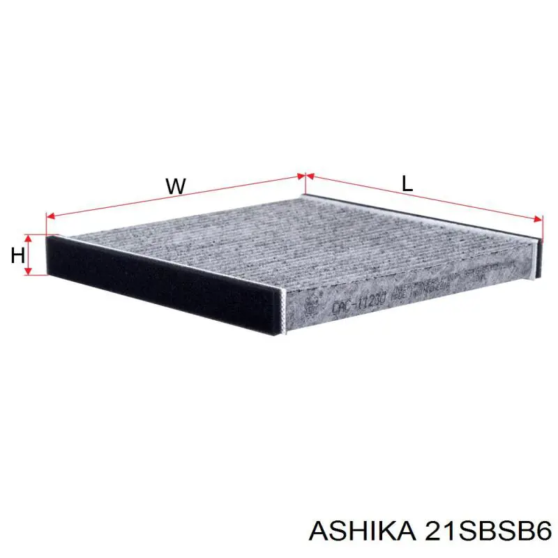Воздушный фильтр салона Ashika 21SBSB6