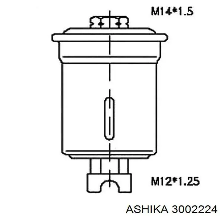 3002224 Ashika Фильтр топлива