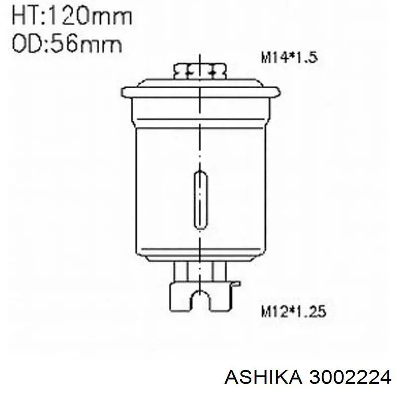 Топливный фильтр 3002224 Ashika