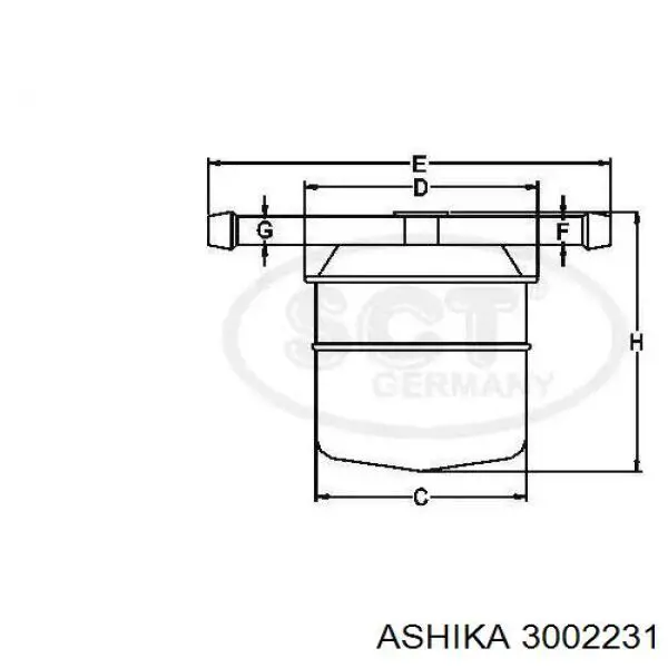 Топливный фильтр KL137 Mahle Original