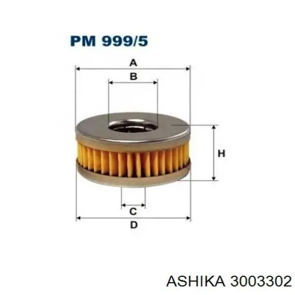 Топливный фильтр 3003302 Ashika