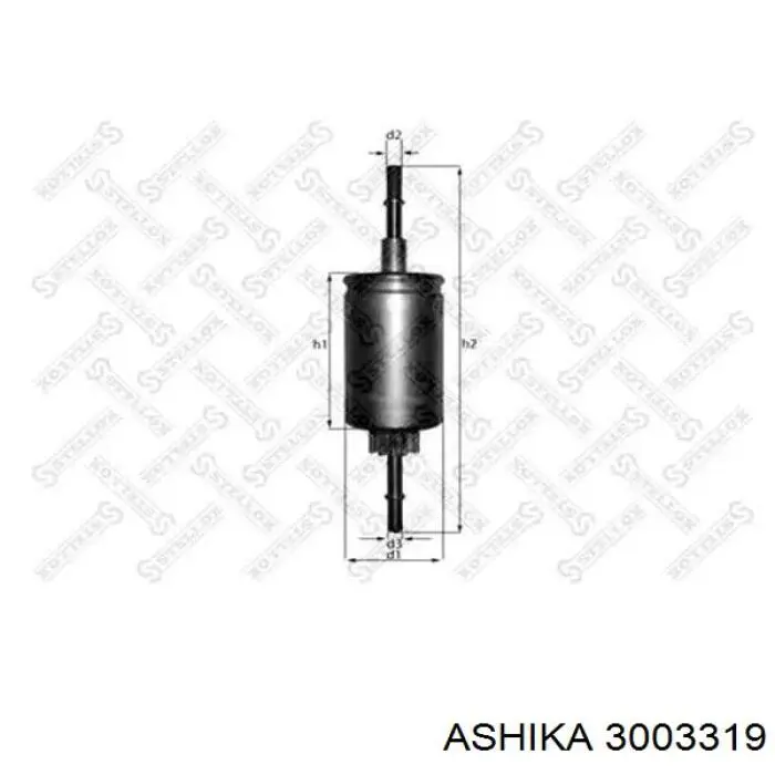 Filtro combustible 3003319 Ashika