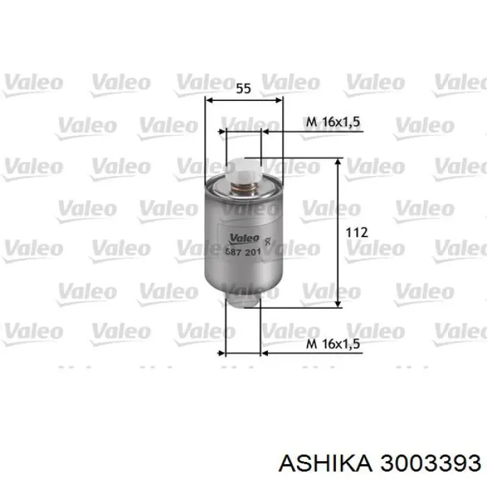 Filtro combustible 3003393 Ashika