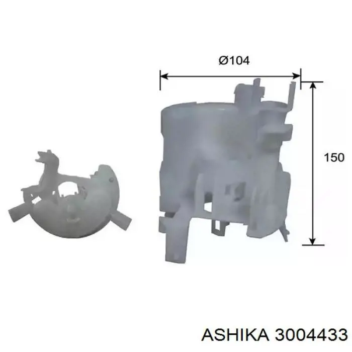 Купить 3004433 Ashika Фильтр-отстойник топлива грубой очистки