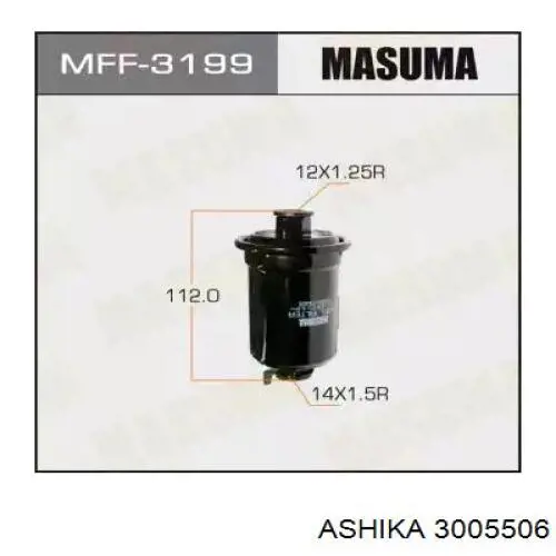 3005506 Ashika Фильтр топлива