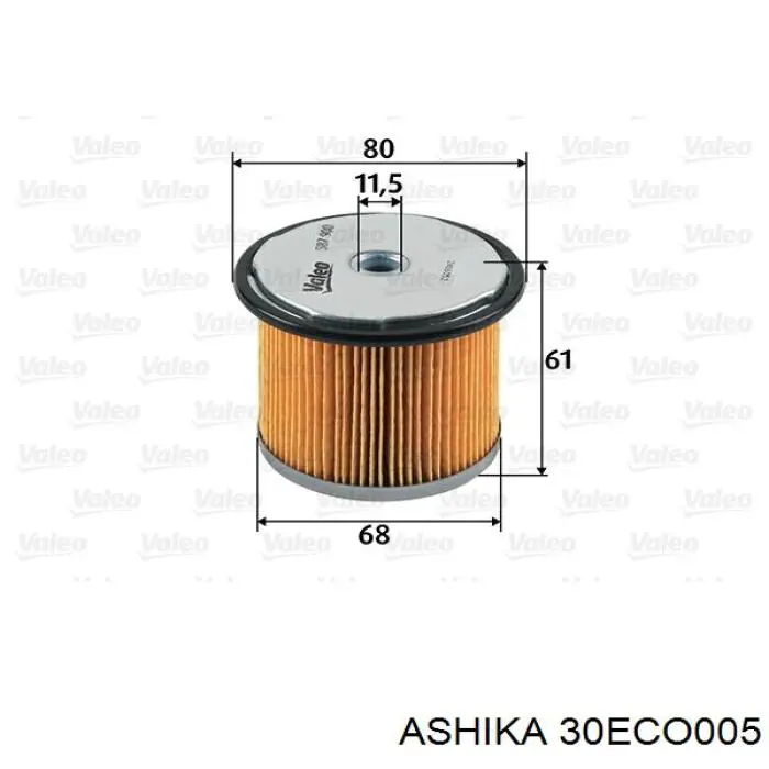 30ECO005 Ashika Фильтр топлива