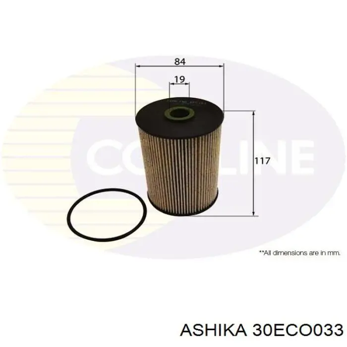 Топливный фильтр 30ECO033 Ashika