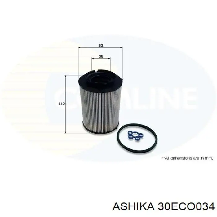 Фильтр тонкой очистки топлива Ashika 30ECO034 цена, от 16.16 USD