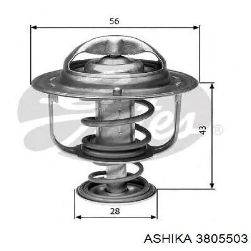 Термостат в корпусе Ashika 3805503 цена, от 12.14 USD