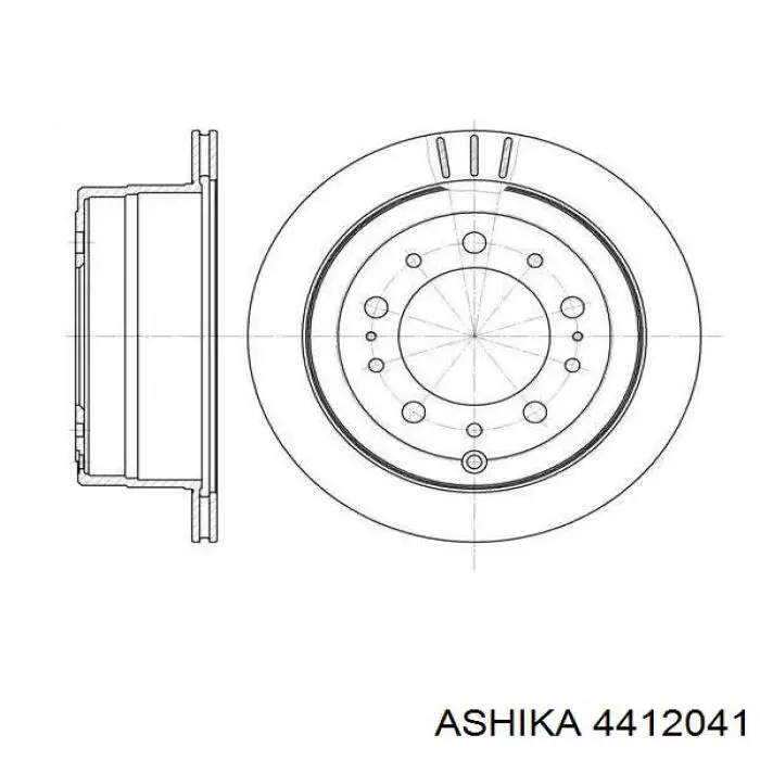 Подшипник ступицы передней внутренний 4412041 Ashika