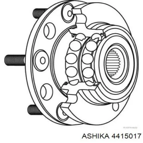 Купить 4415017 Ashika Ступица переднего колеса