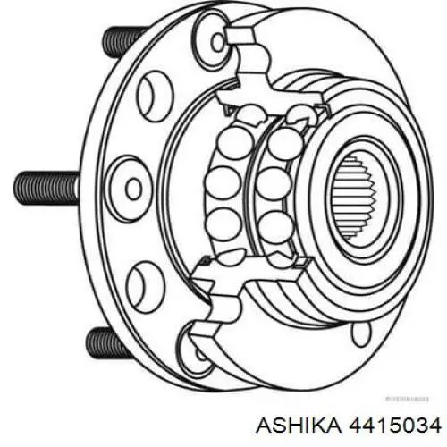 Купить 4415034 Ashika Ступица переднего колеса