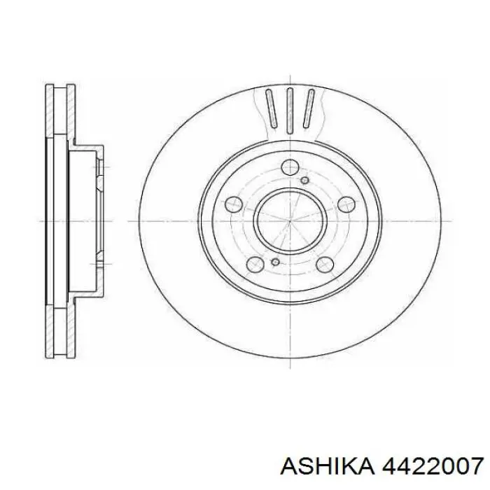 Задняя ступица 4422007 Ashika