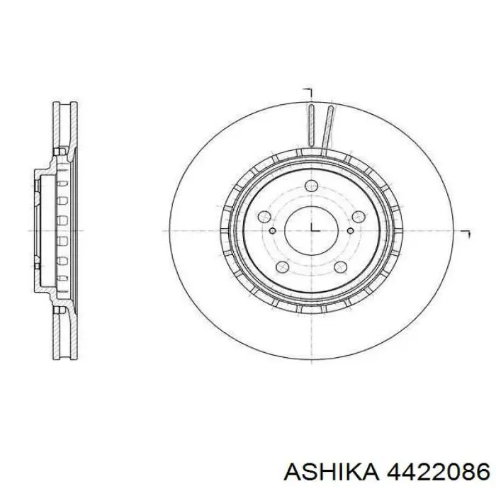 Купить 4422086 Ashika Задняя шпиндель