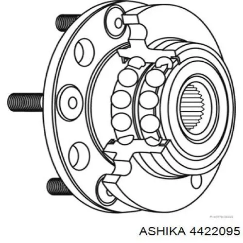 Задняя ступица 4422095 Ashika