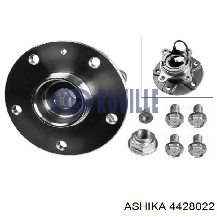 Ступица заднего колеса Ashika 4428022