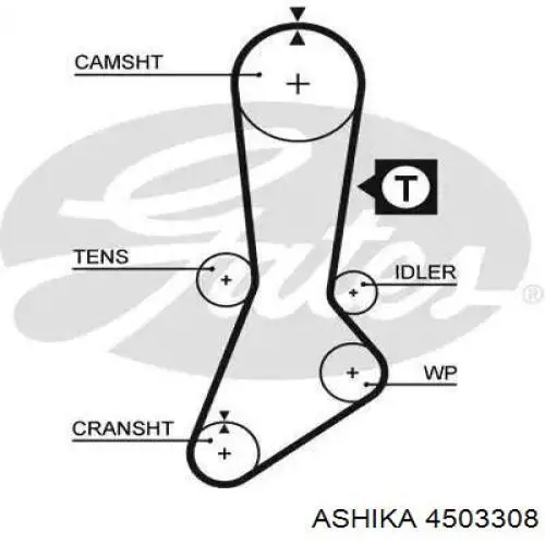 Ролик ГРМ 4503308 Ashika