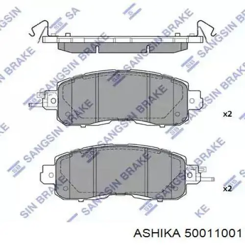 Передние тормозные колодки 50011001 Ashika