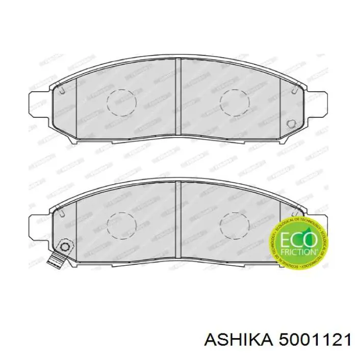 Купить 5001121 Ashika Колодки тормозные
