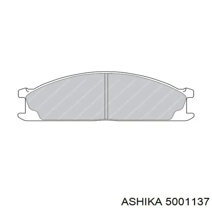 Купить 5001137 Ashika Колодки тормозные