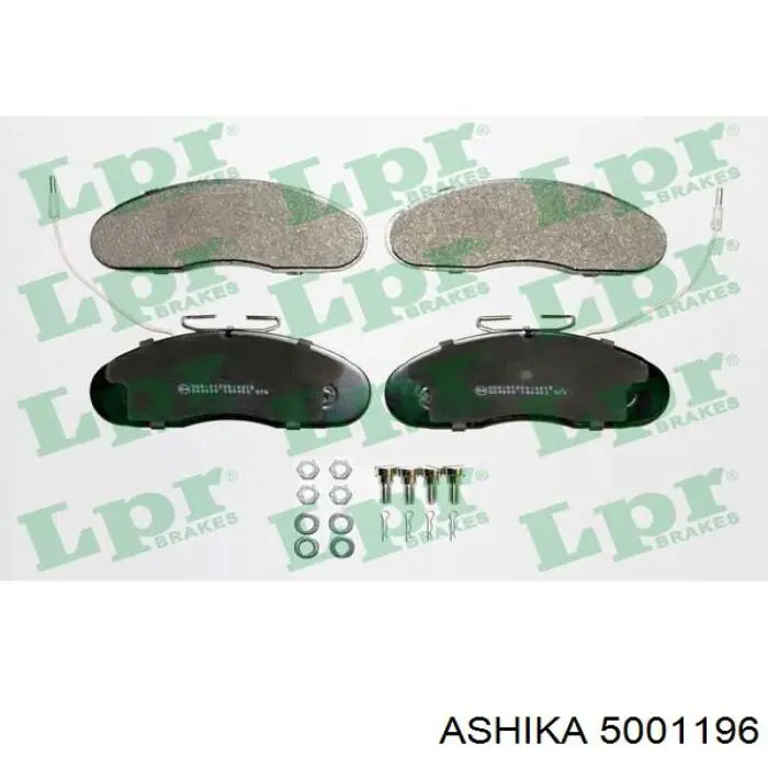 5001196 Ashika колодки тормозные передние дисковые