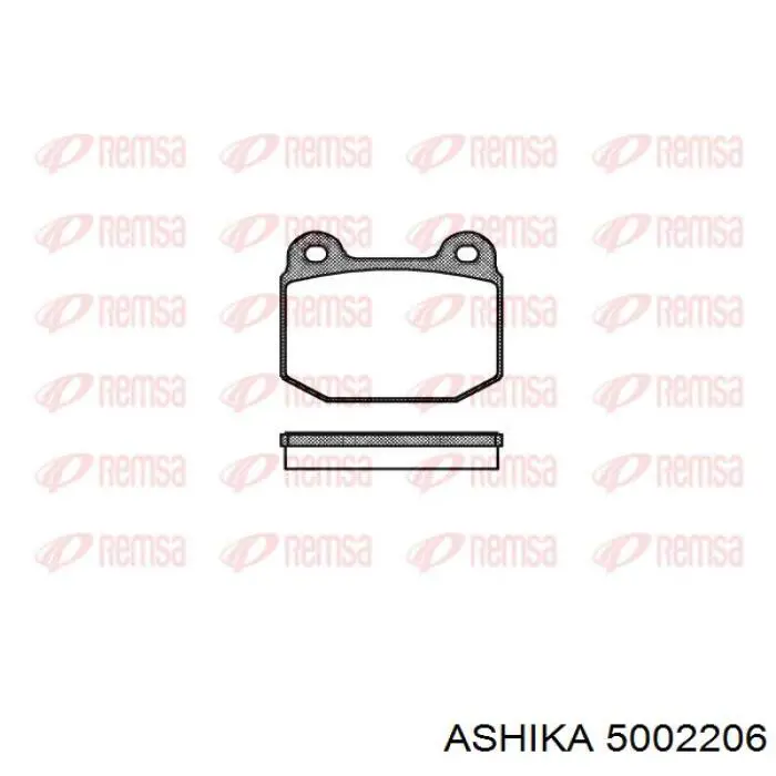 Купить 5002206 Ashika Колодки тормозные