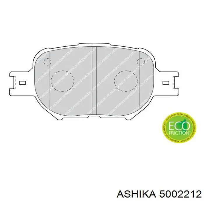 Колодки Ashika 5002212 цена, от 19.62 USD
