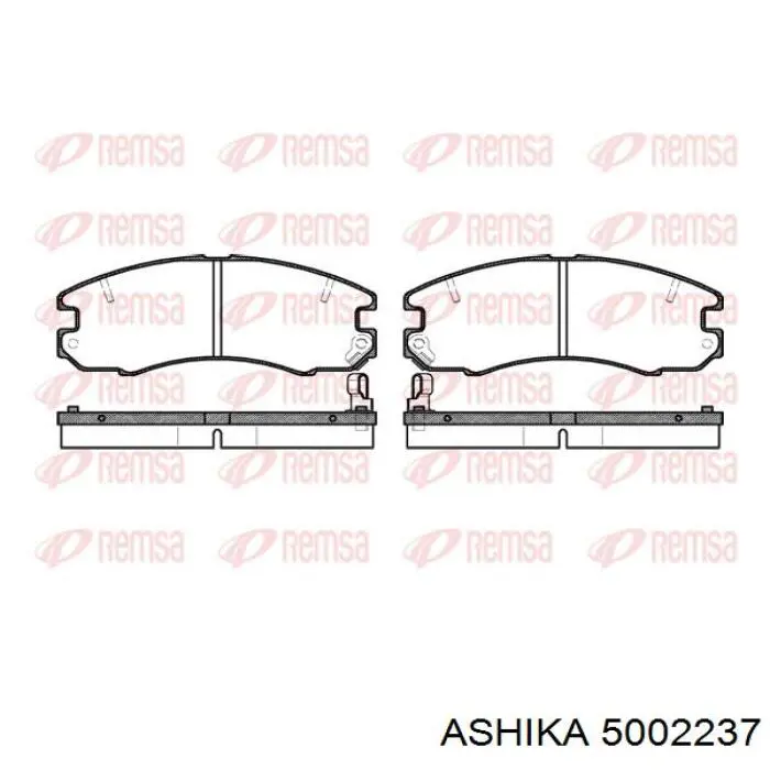 Колодки дисковые  Ashika 5002237 цена, от 12.98 USD