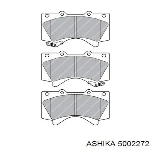 Колодки Ashika 5002272 цена, от 38.00 USD