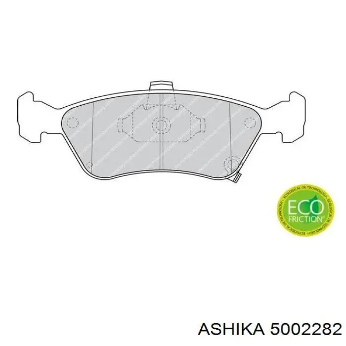 Передние тормозные колодки 5002282 Ashika