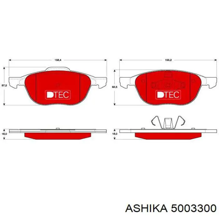 Колодки Ashika 5003300 цена, от 19.40 USD