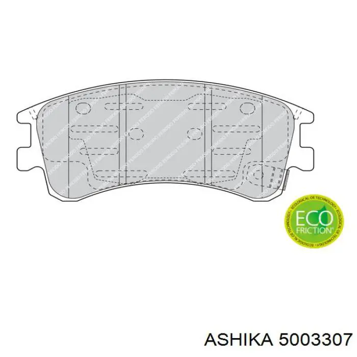 Колодки Ashika 5003307 цена, от 24.81 USD