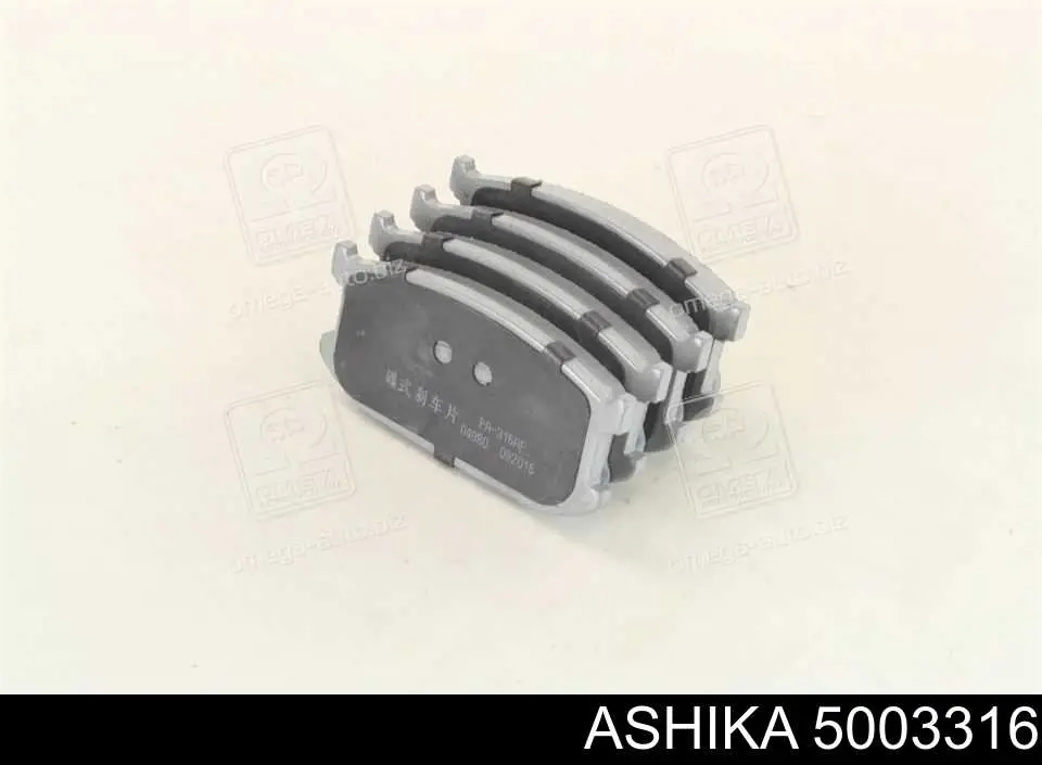 5003316 Ashika колодки тормозные передние дисковые