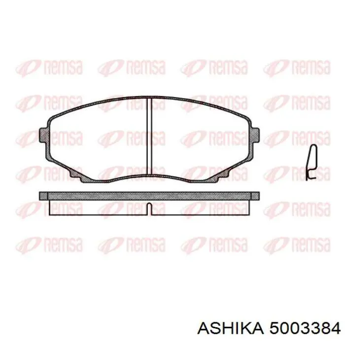 Передние тормозные колодки 5003384 Ashika