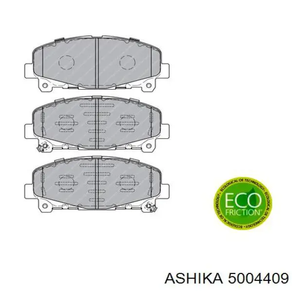 Купить 5004409 Ashika Колодки тормозные