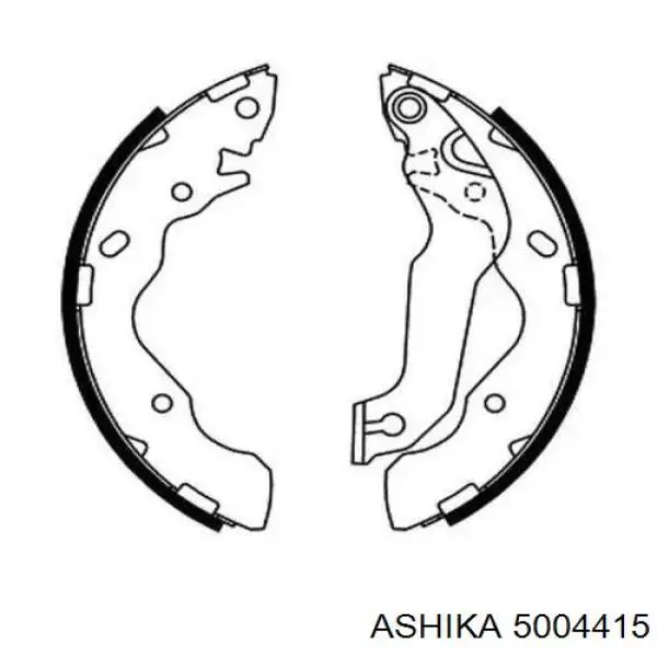 Купить 5004415 Ashika Колодки тормозные