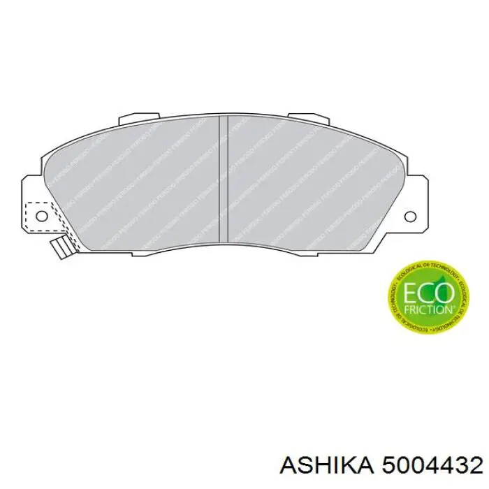 Колодки Ashika 5004432 цена, от 26.63 USD