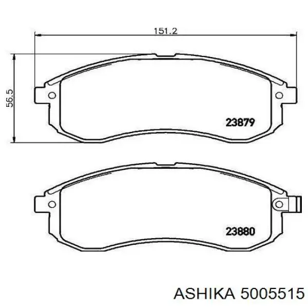 Колодки Ashika 5005515 цена, от 22.00 USD