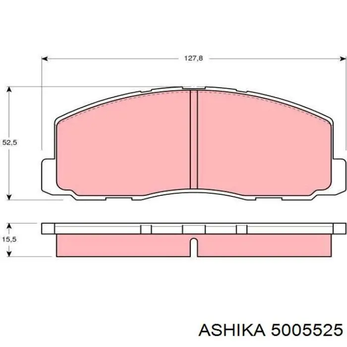 Передние тормозные колодки 5005525 Ashika