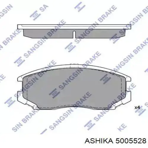 Купить 5005528 Ashika Колодки тормозные
