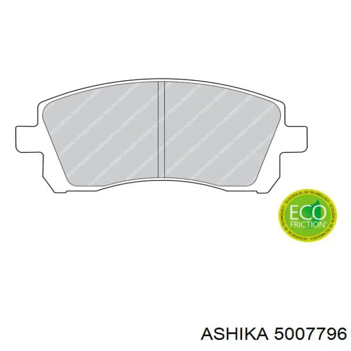 Купить 5007796 Ashika Колодки тормозные