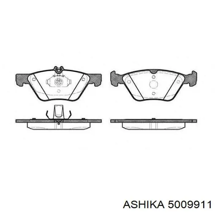 Передние тормозные колодки 5009911 Ashika