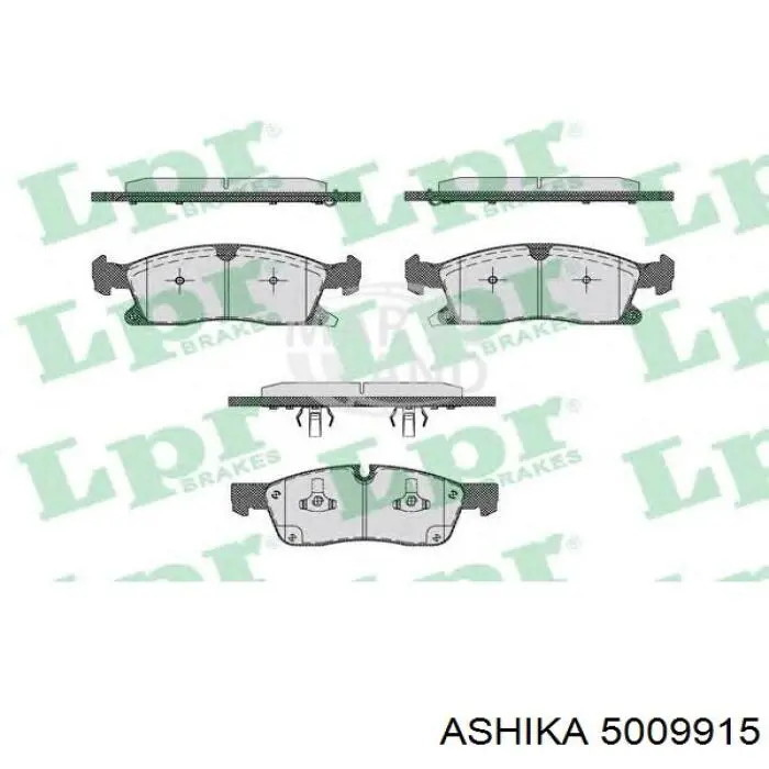 Передние тормозные колодки 5009915 Ashika