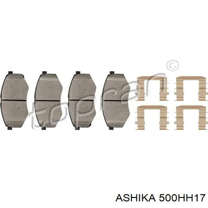 Купить 500HH17 Ashika Колодки тормозные