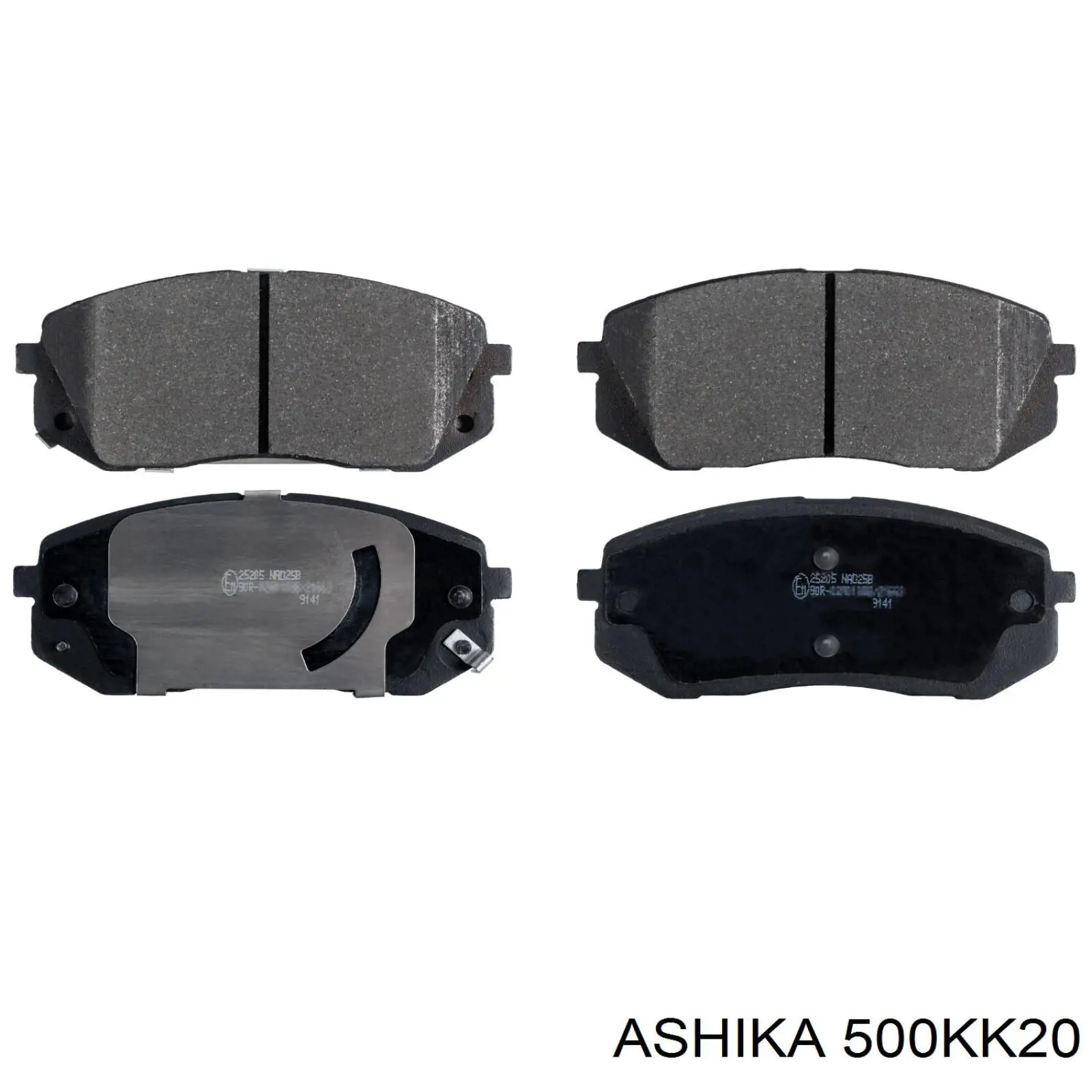 Передние тормозные колодки 500KK20 Ashika