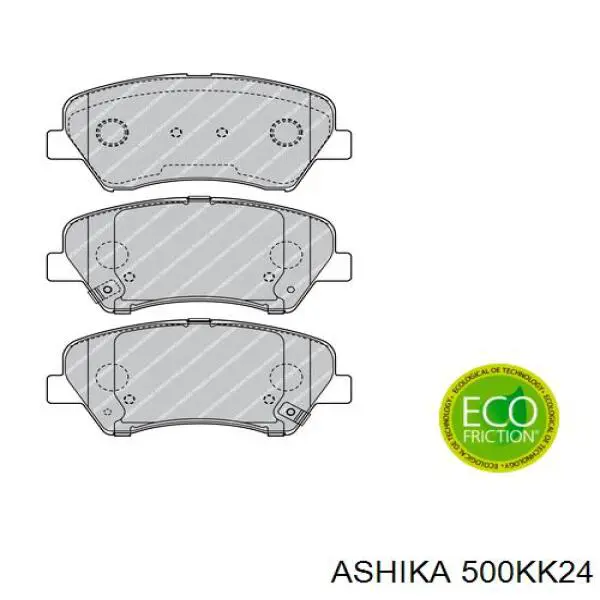 Передние тормозные колодки 500KK24 Ashika
