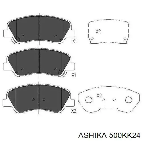 50-0K-K24 Ashika передние тормозные колодки